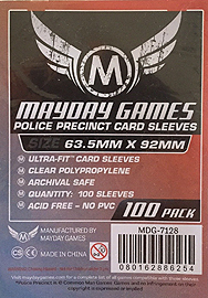 Spirit Games (Est. 1984) - Supplying role playing games (RPG), wargames rules, miniatures and scenery, new and traditional board and card games for the last 20 years sells Police Precinct Card Sleeves (100 per pack) MDG-7128