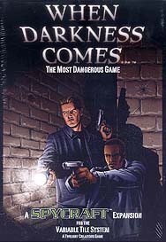 Spirit Games (Est. 1984) - Supplying role playing games (RPG), wargames rules, miniatures and scenery, new and traditional board and card games for the last 20 years sells When Darkness Comes Expansion: The Most Dangerous Game by 