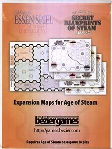 Spirit Games (Est. 1984) - Supplying role playing games (RPG), wargames rules, miniatures and scenery, new and traditional board and card games for the last 20 years sells Age of Steam Expansion: Secret Blueprints of Steam Plans 3 by 