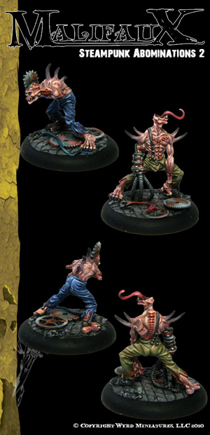 Spirit Games (Est. 1984) - Supplying role playing games (RPG), wargames rules, miniatures and scenery, new and traditional board and card games for the last 20 years sells [WYR5030] The Outcasts: Steampunk Abominations 2 by 