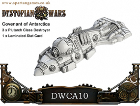 Spirit Games (Est. 1984) - Supplying role playing games (RPG), wargames rules, miniatures and scenery, new and traditional board and card games for the last 20 years sells [DWCA10] Covenant of Antarctica Plutarch Class Destroyer (3) by 