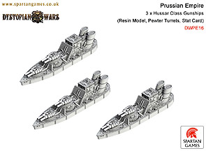 Spirit Games (Est. 1984) - Supplying role playing games (RPG), wargames rules, miniatures and scenery, new and traditional board and card games for the last 20 years sells [DWPE16] Prussian Empire Hussar Class Gunship (3) by 