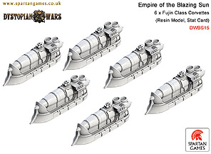 Spirit Games (Est. 1984) - Supplying role playing games (RPG), wargames rules, miniatures and scenery, new and traditional board and card games for the last 20 years sells [DWBS15] Empire of the Blazing Sun Fujin Class Corvette (6) by 