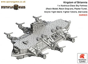 Spirit Games (Est. 1984) - Supplying role playing games (RPG), wargames rules, miniatures and scenery, new and traditional board and card games for the last 20 years sells [DWKB26] Kingdom of Britannia Illustrious Class Sky Fortress by 