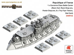 Spirit Games (Est. 1984) - Supplying role playing games (RPG), wargames rules, miniatures and scenery, new and traditional board and card games for the last 20 years sells [DWRF05] Republic of France Couronne Class Battle Carrier (1) by 