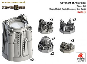 Spirit Games (Est. 1984) - Supplying role playing games (RPG), wargames rules, miniatures and scenery, new and traditional board and card games for the last 20 years sells [DWCA19] Covenant of Antarctica Tower Set (2) by 
