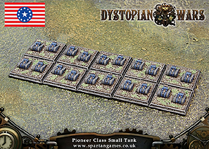 Spirit Games (Est. 1984) - Supplying role playing games (RPG), wargames rules, miniatures and scenery, new and traditional board and card games for the last 20 years sells [DWFS25] Federated States of America Pioneer Class Small Tank (20) by 