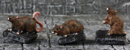 Spirit Games (Est. 1984) - Supplying role playing games (RPG), wargames rules, miniatures and scenery, new and traditional board and card games for the last 20 years sells [20033] Giant Rats (3) by 