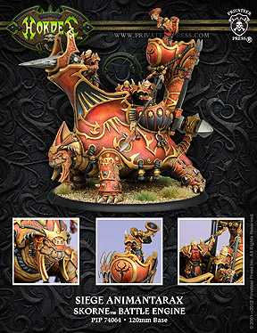 Spirit Games (Est. 1984) - Supplying role playing games (RPG), wargames rules, miniatures and scenery, new and traditional board and card games for the last 20 years sells [PIP74064] Skorne Siege Animantarax Battle Engine (1)  Resin by 
