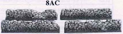 Spirit Games (Est. 1984) - Supplying role playing games (RPG), wargames rules, miniatures and scenery, new and traditional board and card games for the last 20 years sells [8AC] Stone wall section straight 125mm long - 4 variations by 
