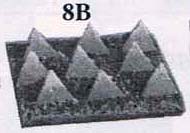 Spirit Games (Est. 1984) - Supplying role playing games (RPG), wargames rules, miniatures and scenery, new and traditional board and card games for the last 20 years sells [8B] 9 Dragons teeth on textured base 75mm x 65mm by 