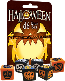 Spirit Games (Est. 1984) - Supplying role playing games (RPG), wargames rules, miniatures and scenery, new and traditional board and card games for the last 20 years sells Halloween d6 Dice Set