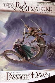 Spirit Games (Est. 1984) - Supplying role playing games (RPG), wargames rules, miniatures and scenery, new and traditional board and card games for the last 20 years sells The Legend of Drizzt Book X: Passage to Dawn Hardback