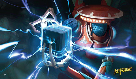 Spirit Games (Est. 1984) - Supplying role playing games (RPG), wargames rules, miniatures and scenery, new and traditional board and card games for the last 20 years sells KeyForge Playmat: Positron Bolt