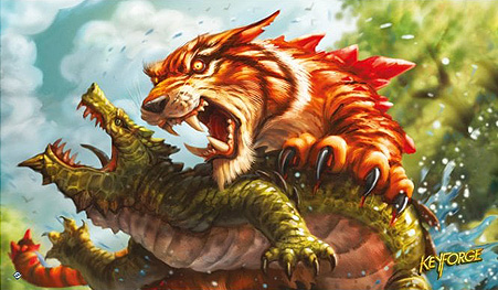 Spirit Games (Est. 1984) - Supplying role playing games (RPG), wargames rules, miniatures and scenery, new and traditional board and card games for the last 20 years sells KeyForge Playmat: Mighty Tiger