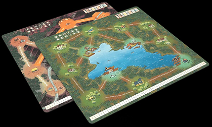 Spirit Games (Est. 1984) - Supplying role playing games (RPG), wargames rules, miniatures and scenery, new and traditional board and card games for the last 20 years sells Root: The Lake and Mountain Playmat