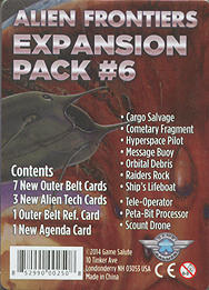 Spirit Games (Est. 1984) - Supplying role playing games (RPG), wargames rules, miniatures and scenery, new and traditional board and card games for the last 20 years sells Alien Frontiers: Expansion Pack #6