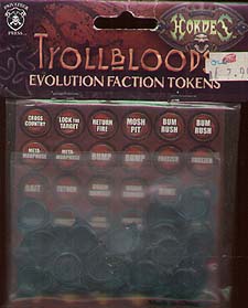 Spirit Games (Est. 1984) - Supplying role playing games (RPG), wargames rules, miniatures and scenery, new and traditional board and card games for the last 20 years sells [PIP91012] Trollbloods Evolution Faction Tokens