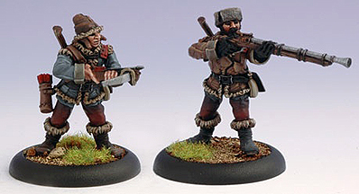 Spirit Games (Est. 1984) - Supplying role playing games (RPG), wargames rules, miniatures and scenery, new and traditional board and card games for the last 20 years sells [PIP33031] Khador Kossite Woodsmen (2)