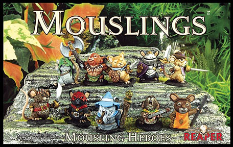 Spirit Games (Est. 1984) - Supplying role playing games (RPG), wargames rules, miniatures and scenery, new and traditional board and card games for the last 20 years sells [10033] Mousling Heroes (10)
