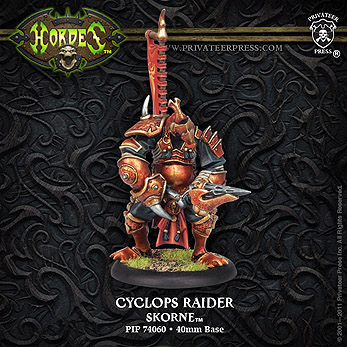 Spirit Games (Est. 1984) - Supplying role playing games (RPG), wargames rules, miniatures and scenery, new and traditional board and card games for the last 20 years sells [PIP74060] Skorne Cyclops Raider  (1) (Plastic)