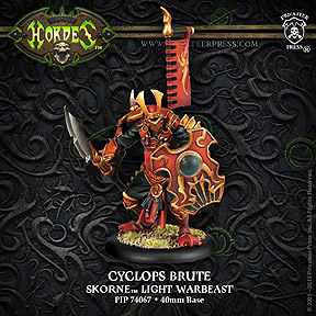 Spirit Games (Est. 1984) - Supplying role playing games (RPG), wargames rules, miniatures and scenery, new and traditional board and card games for the last 20 years sells [PIP74067] Skorne Cyclops Brute Light Warbeast (Plastic)
