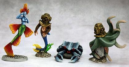 Spirit Games (Est. 1984) - Supplying role playing games (RPG), wargames rules, miniatures and scenery, new and traditional board and card games for the last 20 years sells [03608] Aquatic Familiars II (4)
