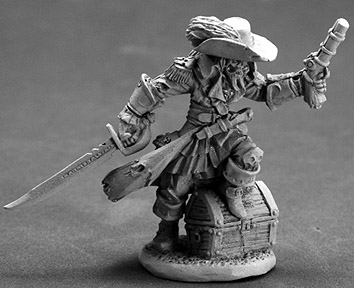 Spirit Games (Est. 1984) - Supplying role playing games (RPG), wargames rules, miniatures and scenery, new and traditional board and card games for the last 20 years sells [03615] Captain Razig, Undead Pirate