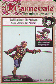 Spirit Games (Est. 1984) - Supplying role playing games (RPG), wargames rules, miniatures and scenery, new and traditional board and card games for the last 20 years sells [C-0209] The Patricians: Syphilitic Noble