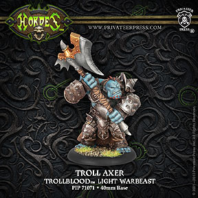Spirit Games (Est. 1984) - Supplying role playing games (RPG), wargames rules, miniatures and scenery, new and traditional board and card games for the last 20 years sells [PIP71071] Trollbloods Troll Axer Light Warbeast (Plastic)
