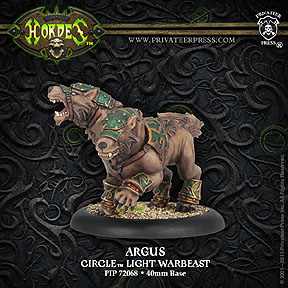 Spirit Games (Est. 1984) - Supplying role playing games (RPG), wargames rules, miniatures and scenery, new and traditional board and card games for the last 20 years sells [PIP72068] Circle Orboros Argus Light Warbeast (plastic) 	