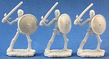 Spirit Games (Est. 1984) - Supplying role playing games (RPG), wargames rules, miniatures and scenery, new and traditional board and card games for the last 20 years sells [77017] Skeletal Swordsman (3)