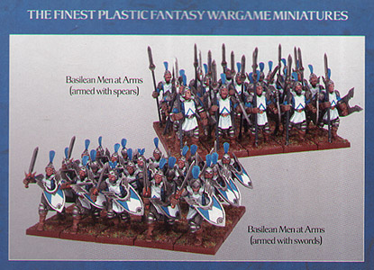 Spirit Games (Est. 1984) - Supplying role playing games (RPG), wargames rules, miniatures and scenery, new and traditional board and card games for the last 20 years sells [MGKWB31-1] Basilean Men at Arms (40)
