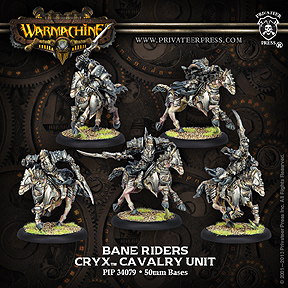 Spirit Games (Est. 1984) - Supplying role playing games (RPG), wargames rules, miniatures and scenery, new and traditional board and card games for the last 20 years sells [PIP34079] Cryx Bane Riders Cavalry Unit (Plastic)