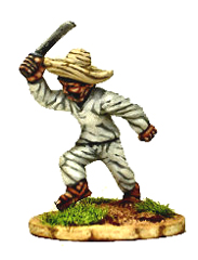 Spirit Games (Est. 1984) - Supplying role playing games (RPG), wargames rules, miniatures and scenery, new and traditional board and card games for the last 20 years sells [WG76] Mexican Peasants: Charging - raised machete