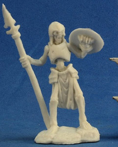 Spirit Games (Est. 1984) - Supplying role playing games (RPG), wargames rules, miniatures and scenery, new and traditional board and card games for the last 20 years sells [77239] Skeleton Guardian Spearman (3)