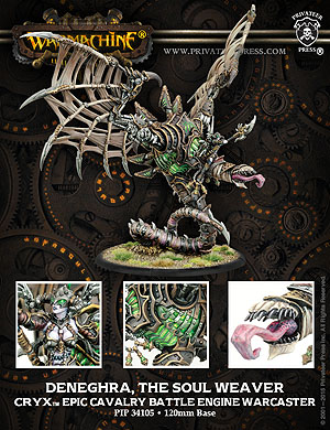 Spirit Games (Est. 1984) - Supplying role playing games (RPG), wargames rules, miniatures and scenery, new and traditional board and card games for the last 20 years sells [PIP34105] Cryx Deneghra The Soul Weaver Epic Cavalry Battle Engine Warcaster