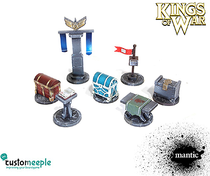Spirit Games (Est. 1984) - Supplying role playing games (RPG), wargames rules, miniatures and scenery, new and traditional board and card games for the last 20 years sells [MAK00040TD] Objective Markers Set