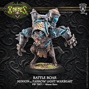 Spirit Games (Est. 1984) - Supplying role playing games (RPG), wargames rules, miniatures and scenery, new and traditional board and card games for the last 20 years sells [PIP75071] Minions Battle Boar Farrow Light Warbeast (plastic)
