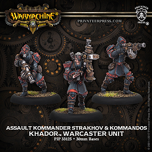 Spirit Games (Est. 1984) - Supplying role playing games (RPG), wargames rules, miniatures and scenery, new and traditional board and card games for the last 20 years sells [PIP33125] Assault Kommander Strakhov and Kommandos Warcaster Unit