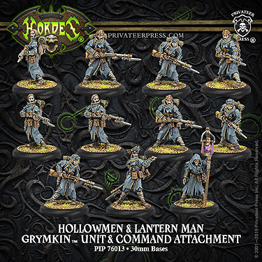 Spirit Games (Est. 1984) - Supplying role playing games (RPG), wargames rules, miniatures and scenery, new and traditional board and card games for the last 20 years sells [PIP76013] Grymkin Hollowmen and Lantern Man Unit and Command Attachment