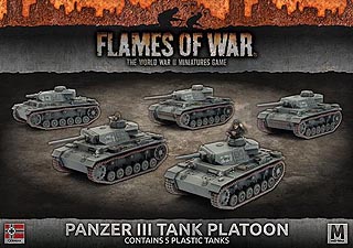 Spirit Games (Est. 1984) - Supplying role playing games (RPG), wargames rules, miniatures and scenery, new and traditional board and card games for the last 20 years sells [GBX105] Pamzer III Tank Platoon (German)