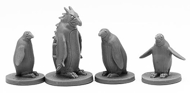 Spirit Games (Est. 1984) - Supplying role playing games (RPG), wargames rules, miniatures and scenery, new and traditional board and card games for the last 20 years sells [44104] Penguin Attack Pack (4)