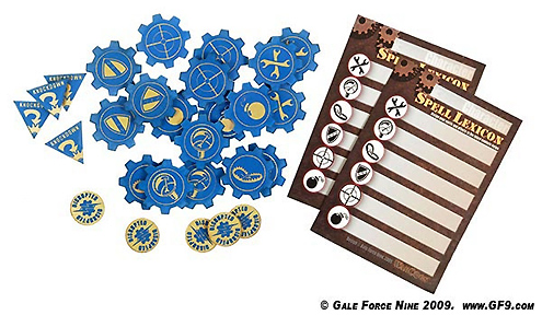 Spirit Games (Est. 1984) - Supplying role playing games (RPG), wargames rules, miniatures and scenery, new and traditional board and card games for the last 20 years sells [GF9 50612] WarCogs Token Booster Set: Electric Blue 