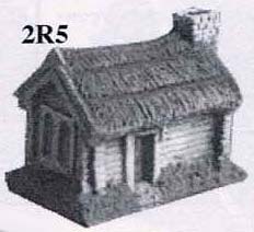 Spirit Games (Est. 1984) - Supplying role playing games (RPG), wargames rules, miniatures and scenery, new and traditional board and card games for the last 20 years sells [2R5] Villagers house with ornate windows, brick chimney and thatched roof