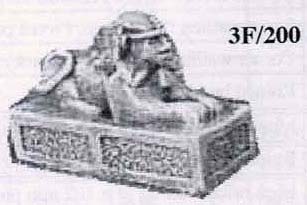 Spirit Games (Est. 1984) - Supplying role playing games (RPG), wargames rules, miniatures and scenery, new and traditional board and card games for the last 20 years sells [3F/200] Sphinx on plinth 65mm long, 25mm wide, 45mm high