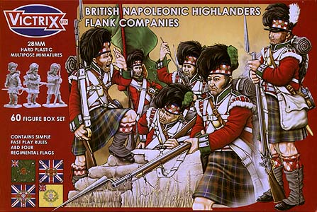 Spirit Games (Est. 1984) - Supplying role playing games (RPG), wargames rules, miniatures and scenery, new and traditional board and card games for the last 20 years sells [VX0007] British Napoleonic Highlanders Flank Companies