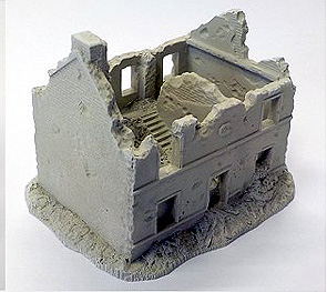 Spirit Games (Est. 1984) - Supplying role playing games (RPG), wargames rules, miniatures and scenery, new and traditional board and card games for the last 20 years sells [7/009] Damaged Belgian House 10mm