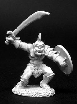 Spirit Games (Est. 1984) - Supplying role playing games (RPG), wargames rules, miniatures and scenery, new and traditional board and card games for the last 20 years sells [02124] Orc Warrior of Kargir w/Scimitar