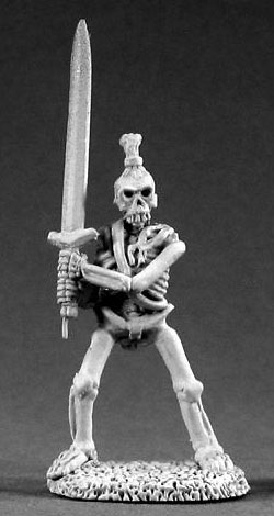 Spirit Games (Est. 1984) - Supplying role playing games (RPG), wargames rules, miniatures and scenery, new and traditional board and card games for the last 20 years sells [02129] Skeleton with 2-handed sword